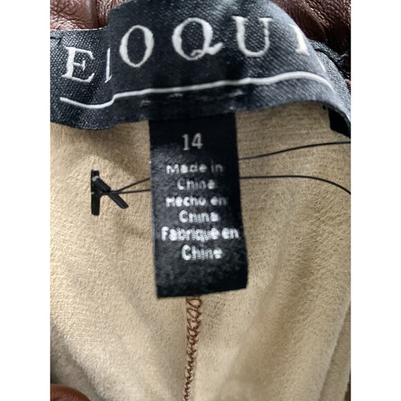 ELOQUII Brown PALAZZO Pants - Size 14 - Picture 3 of 4